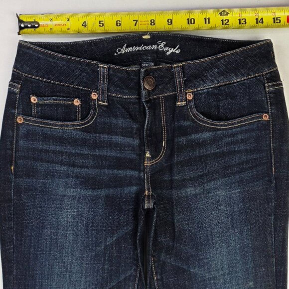 American Eagle Outfitters Size 6 XLong Womens 36" Inseam Straight Stretch Jeans - Picture 3 of 12